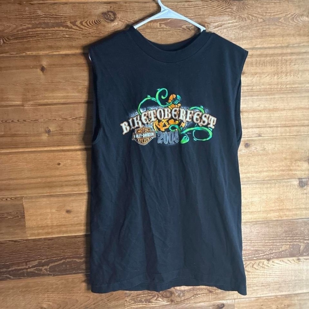 Y2K Harley Davidson black tank top